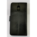 Black Book Case Flip with Strap For Nokia 6 TA-1021 Slim Fit Look